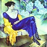 Nathan Altman. Portrait of Anna Akhmatova. 1914. Oil on canvas. 123.5 x 103.2 cm. The Russian Museum, St. Petersburg,.jpg (38311 bytes)