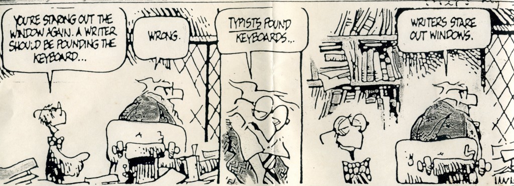 Witing cartoon Shoe window